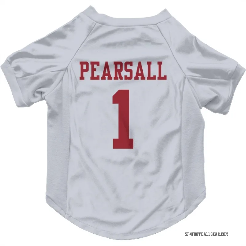 Ricky Pearsall  White San Francisco 49ers  Cat & Dog Pet Jersey