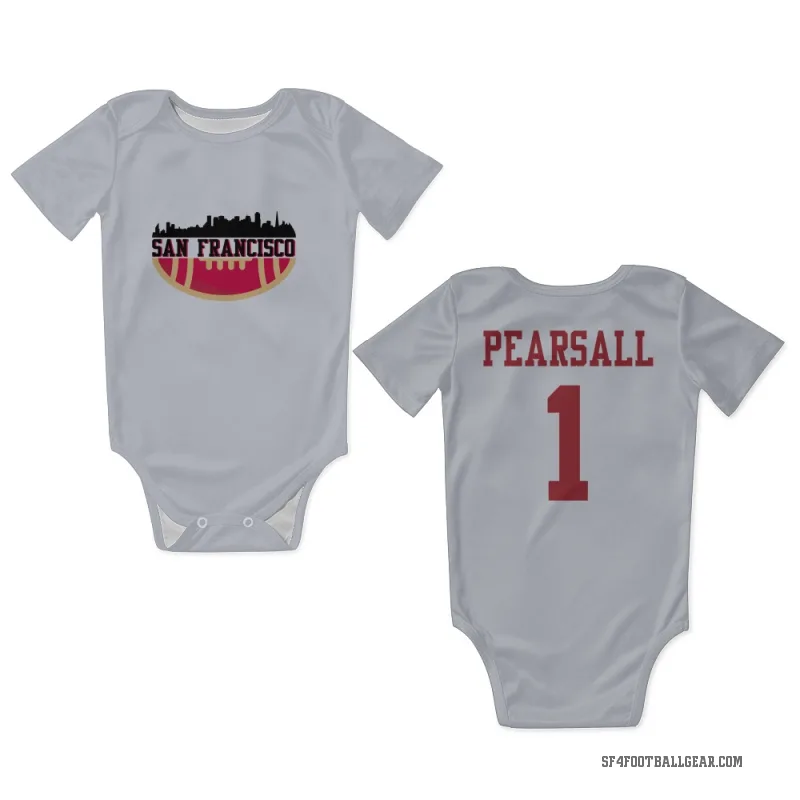Ricky Pearsall  White San Francisco 49ers  Newborn & Infant Bodysuit