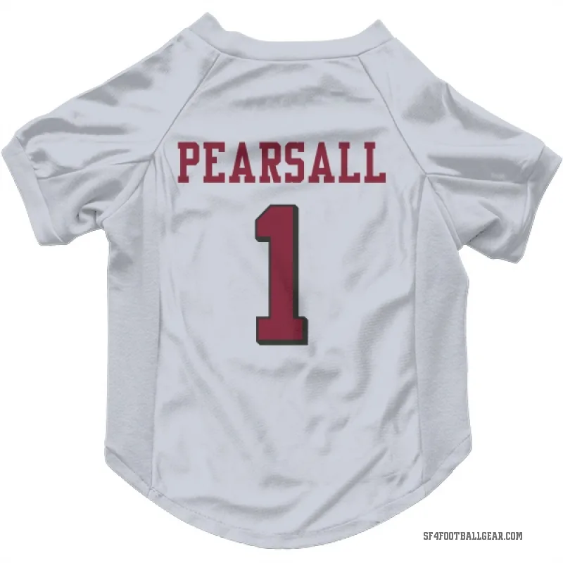 Ricky Pearsall  White San Francisco 49ers  Rush Cat & Dog Pet Jersey