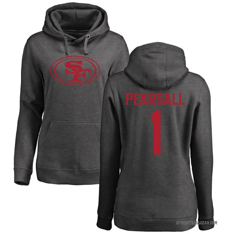 Ricky Pearsall Women's San Francisco 49ers Pro Line by Branded Ash One Color Pullover Hoodie
