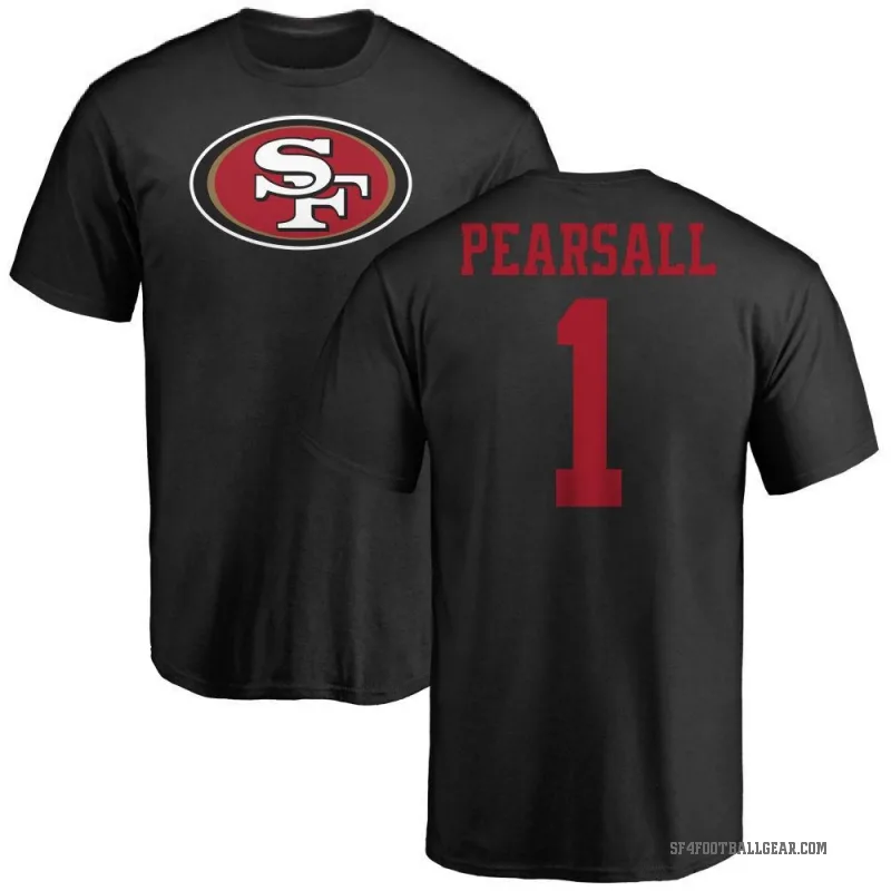 Ricky Pearsall Youth Black San Francisco 49ers Logo T-Shirt -