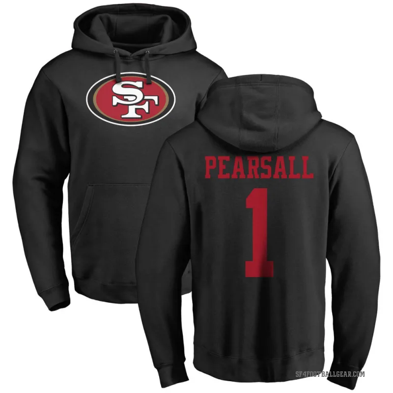Ricky Pearsall Youth Black San Francisco 49ers Pro Line Logo Pullover Hoodie