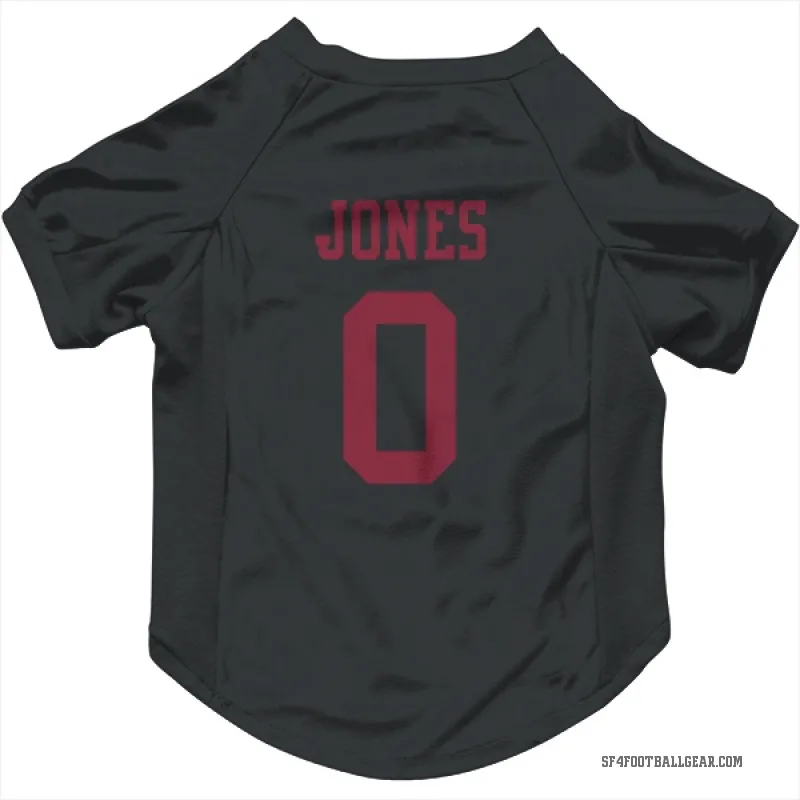 Rob Jones  Black San Francisco 49ers  Cat & Dog Pet Jersey