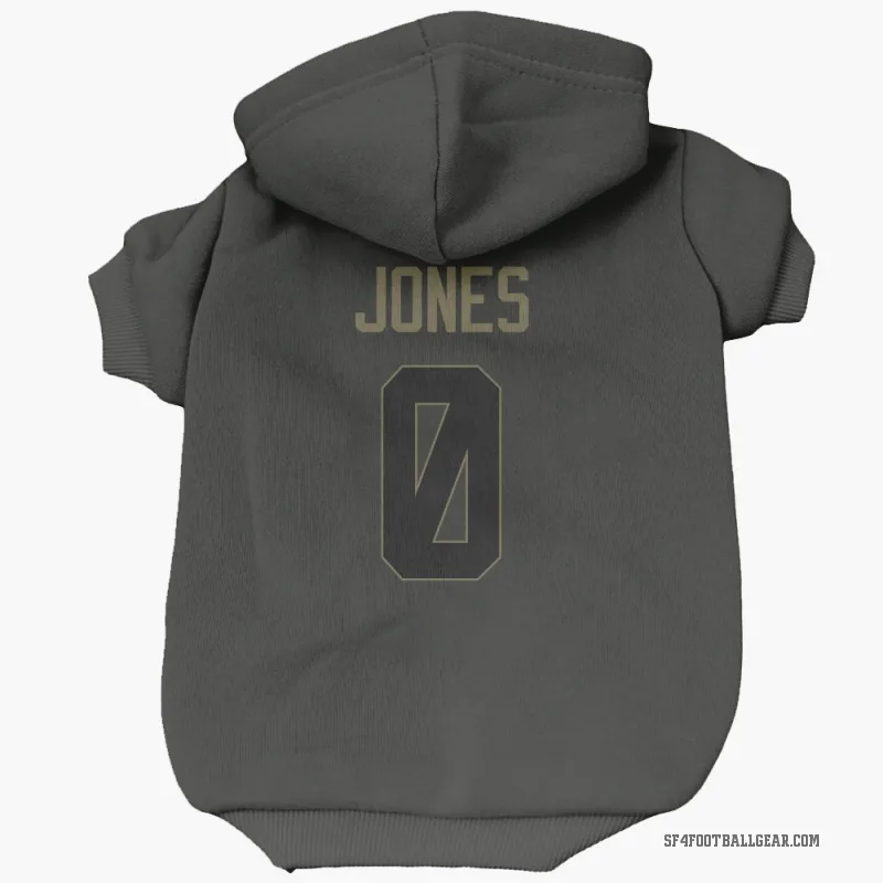 Rob Jones  Black San Francisco 49ers  Service Cat & Dog Pet Hoodie