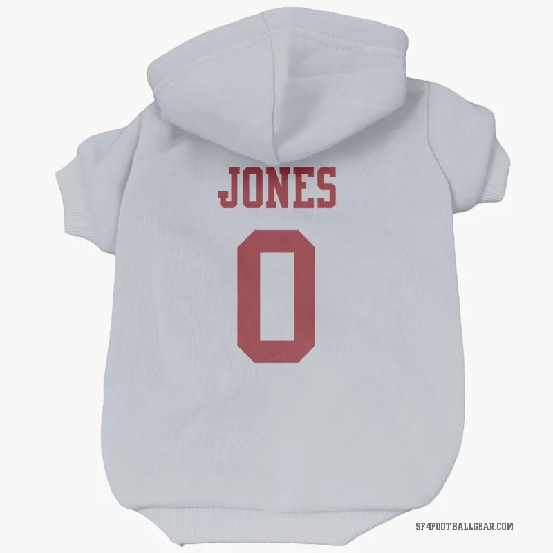 Rob Jones  White San Francisco 49ers  Cat & Dog Pet Hoodie