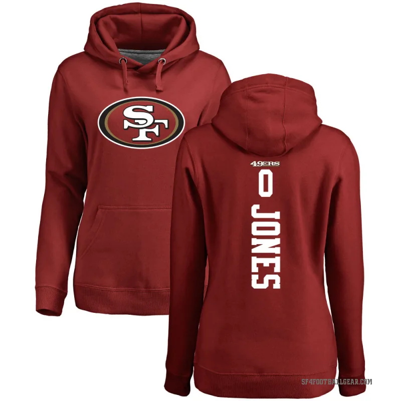 Rob Jones Women's Red San Francisco 49ers Pro Line Backer Pullover Hoodie