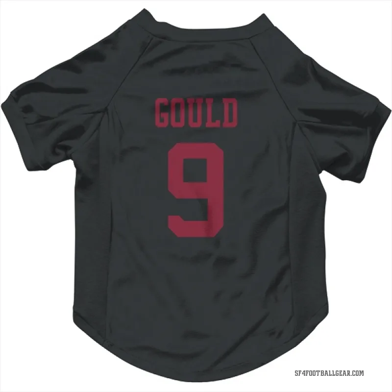 Robbie Gould  Black San Francisco 49ers  Cat & Dog Pet Jersey
