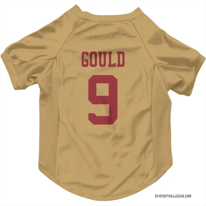 Robbie Gould  Gold San Francisco 49ers  Cat & Dog Pet Jersey