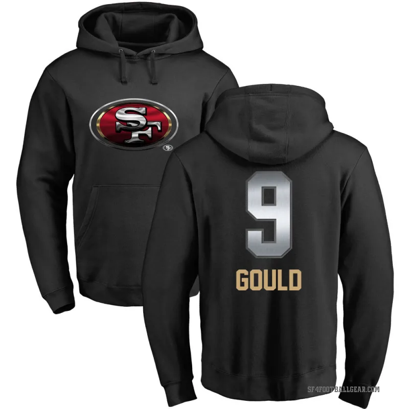Robbie Gould Men's Black San Francisco 49ers Midnight Mascot Pullover Hoodie