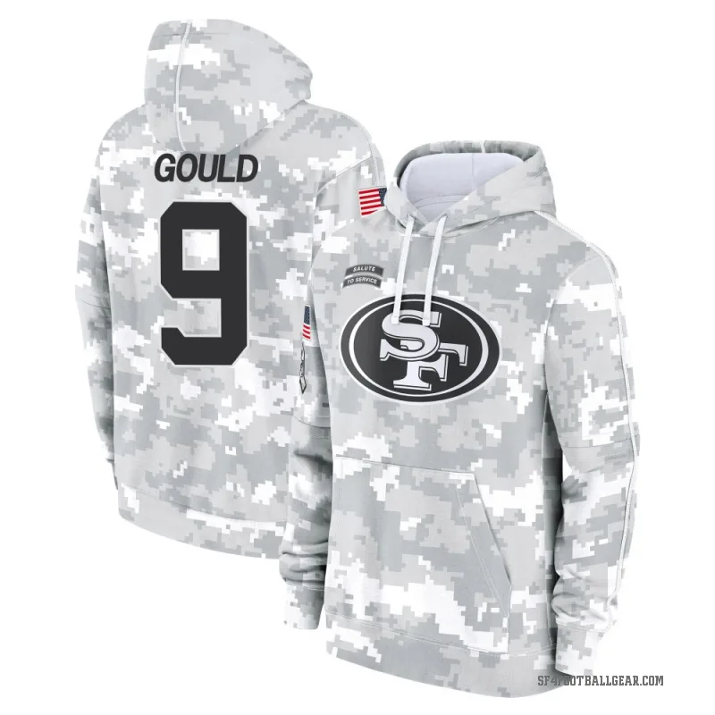 Robbie Gould Men's Camo San Francisco 49ers Arctic 2024 Salute to Service Club Fleece Pullover Hoodie