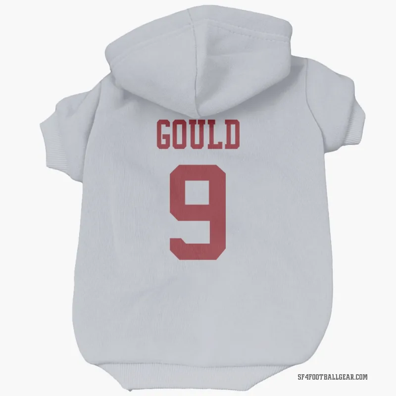 Robbie Gould  White San Francisco 49ers  Cat & Dog Pet Hoodie