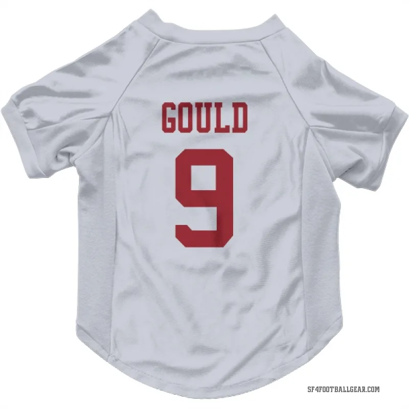 Robbie Gould  White San Francisco 49ers  Cat & Dog Pet Jersey