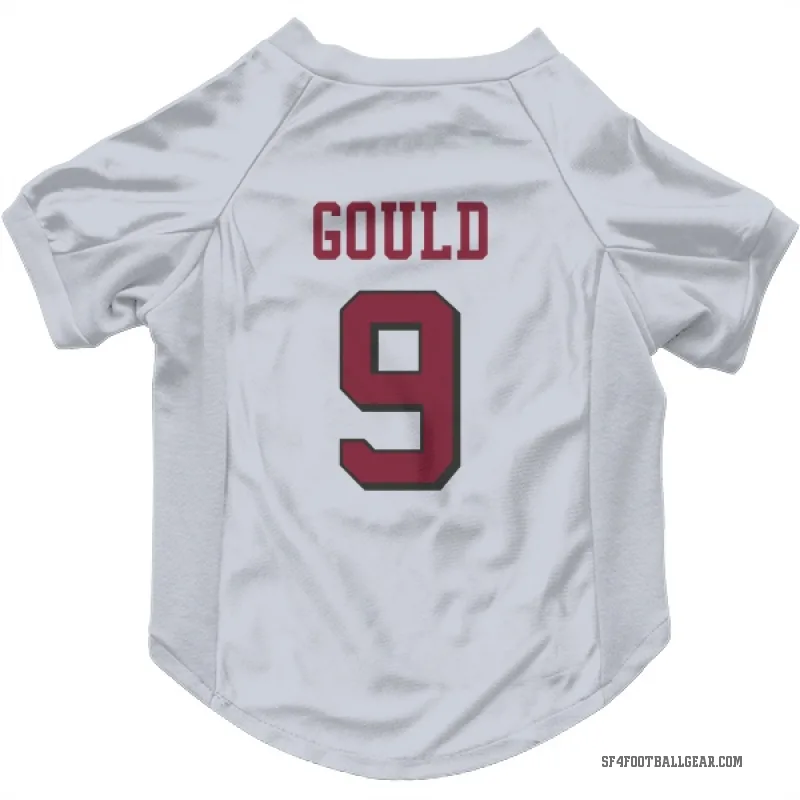 Robbie Gould  White San Francisco 49ers  Rush Cat & Dog Pet Jersey