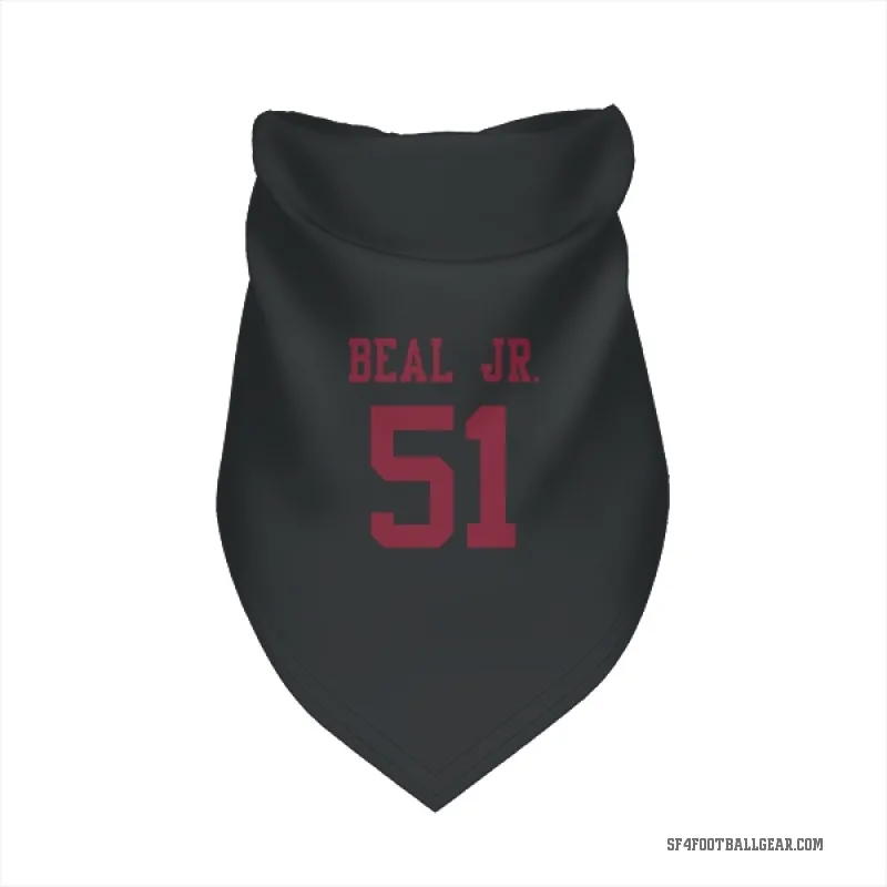 Robert Beal Jr.  Black San Francisco 49ers  Cat & Dog Pet Bandana