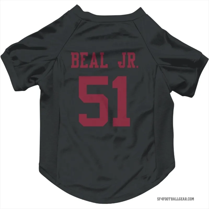 Robert Beal Jr.  Black San Francisco 49ers  Cat & Dog Pet Jersey