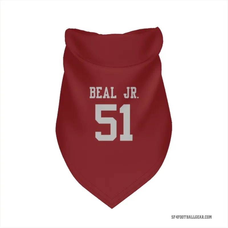 Robert Beal Jr.  Scarlet San Francisco 49ers  Cat & Dog Pet Bandana