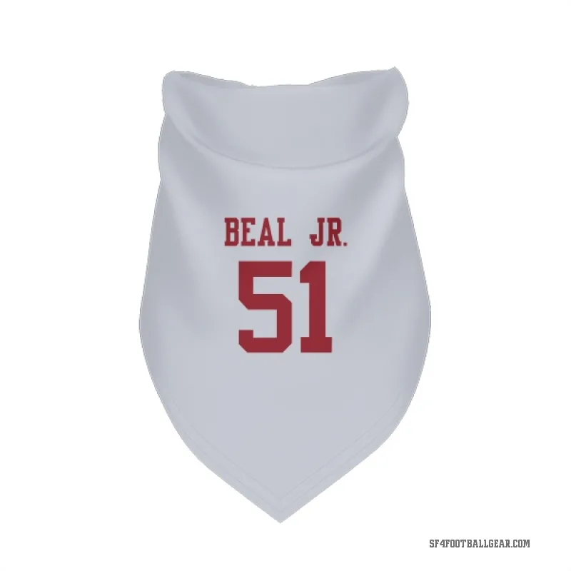Robert Beal Jr.  White San Francisco 49ers  Cat & Dog Pet Bandana
