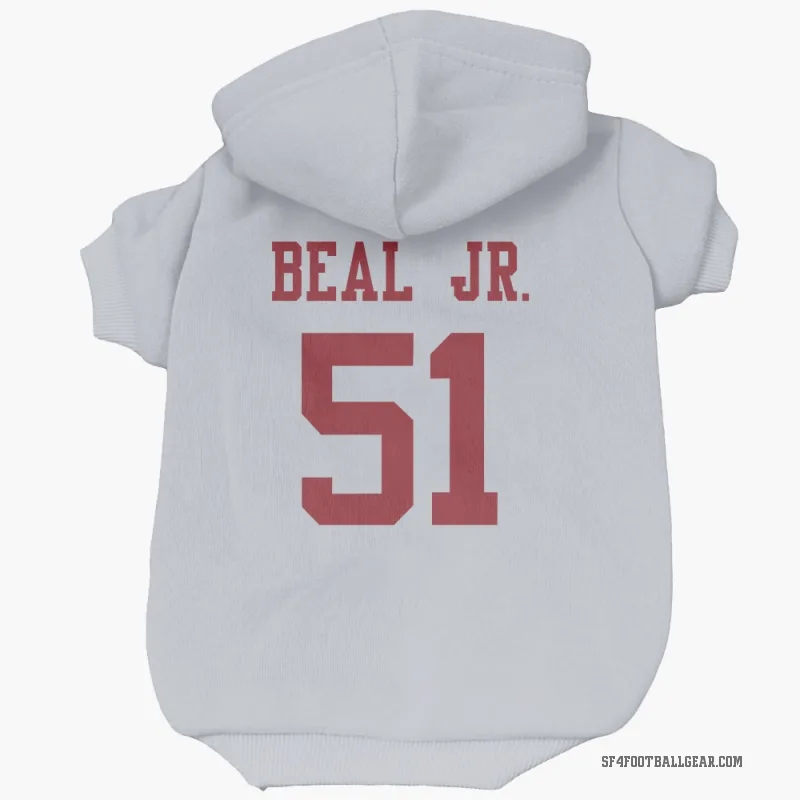 Robert Beal Jr.  White San Francisco 49ers  Cat & Dog Pet Hoodie