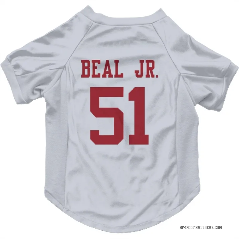 Robert Beal Jr.  White San Francisco 49ers  Cat & Dog Pet Jersey