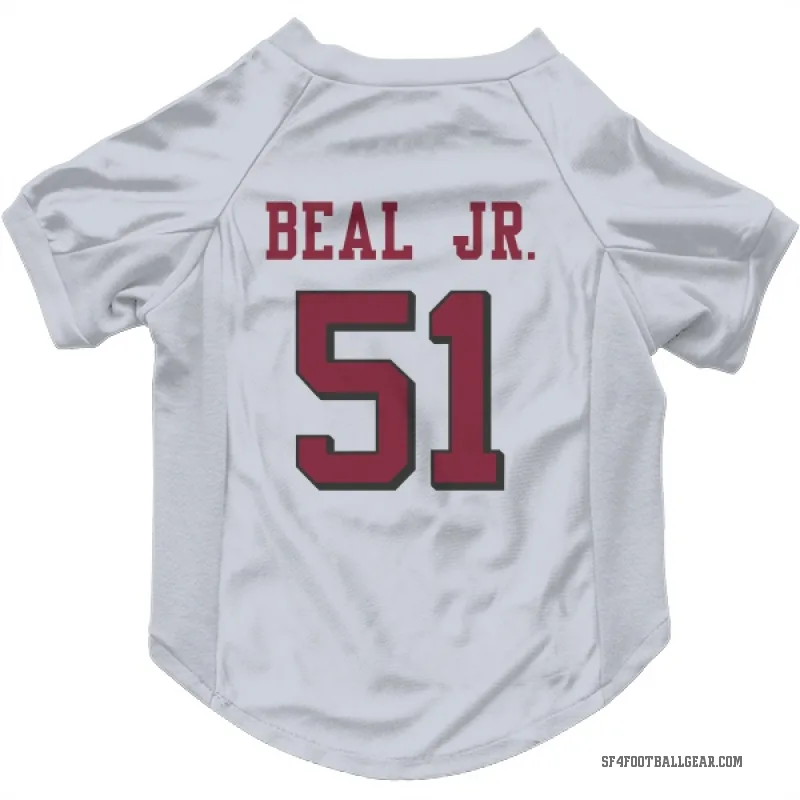 Robert Beal Jr.  White San Francisco 49ers  Rush Cat & Dog Pet Jersey