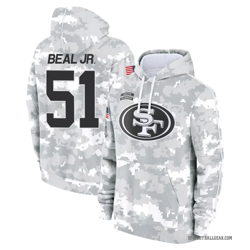 Robert Beal Jr. Youth Camo San Francisco 49ers Arctic 2024 Salute to Service Club Fleece Pullover Hoodie