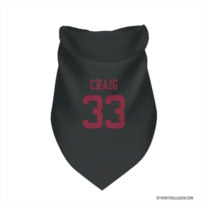 Roger Craig  Black San Francisco 49ers  Cat & Dog Pet Bandana