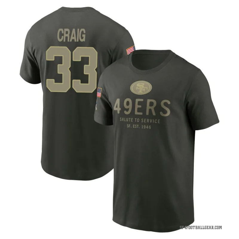 Roger Craig Men's Green San Francisco 49ers Forest/ 2025 Salute to Service Sideline Primary Edge T-Shirt