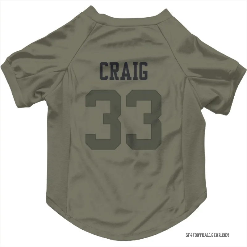 Roger Craig  Olive San Francisco 49ers  Cat & Dog Pet Jersey