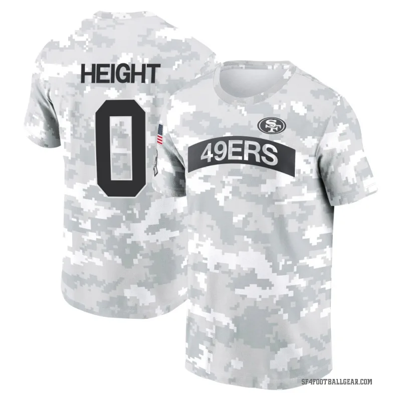 Romello Height Youth Camo San Francisco 49ers Arctic 2024 Salute to Service Performance T-Shirt