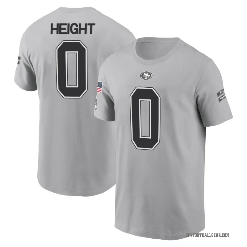 Romello Height Youth Gray San Francisco 49ers 2024 Salute to Service T-Shirt