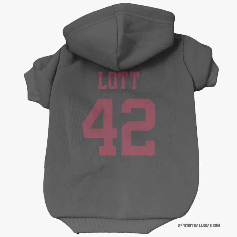 Ronnie Lott  Black San Francisco 49ers  Cat & Dog Pet Hoodie