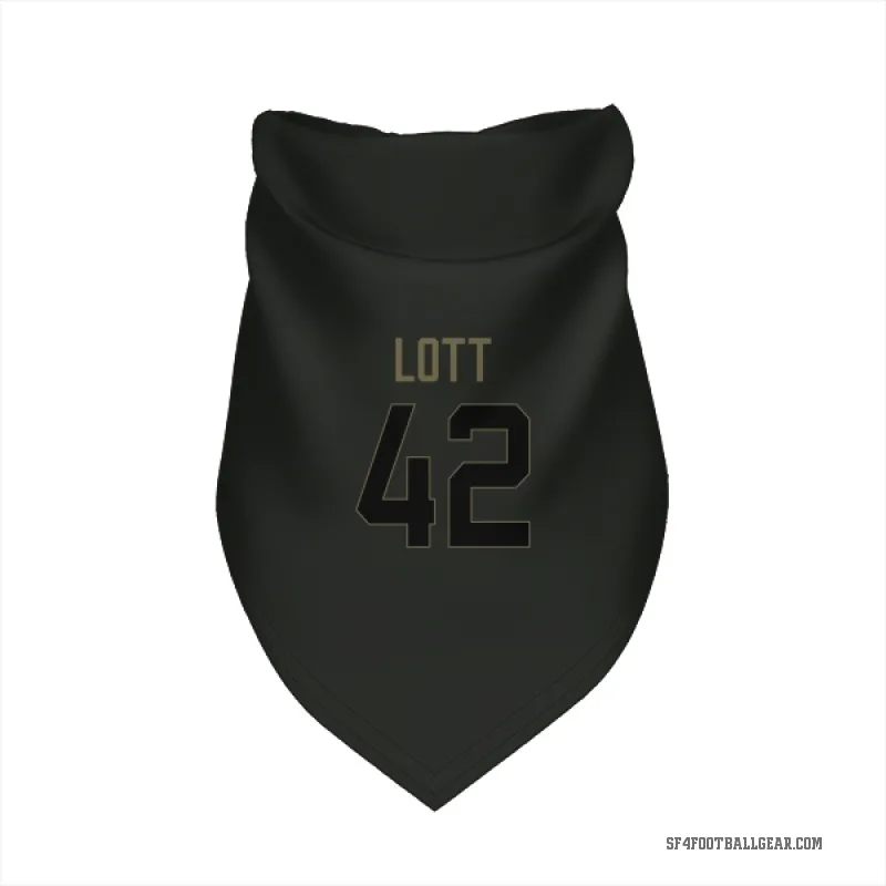 Ronnie Lott  Black San Francisco 49ers  Service Cat & Dog Pet Bandana