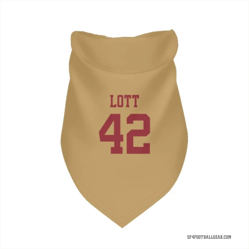 Ronnie Lott  Gold San Francisco 49ers  Cat & Dog Pet Bandana
