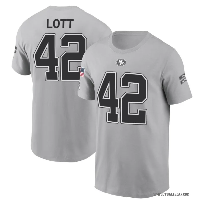 Ronnie Lott Men's Gray San Francisco 49ers 2024 Salute to Service T-Shirt