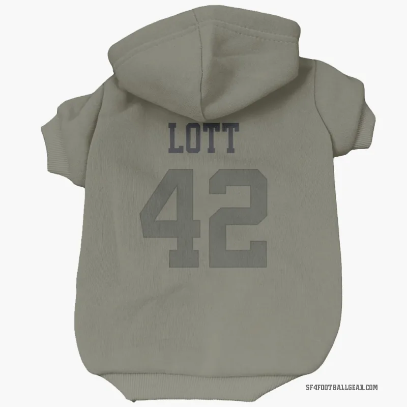 Ronnie Lott  Olive San Francisco 49ers  Cat & Dog Pet Hoodie