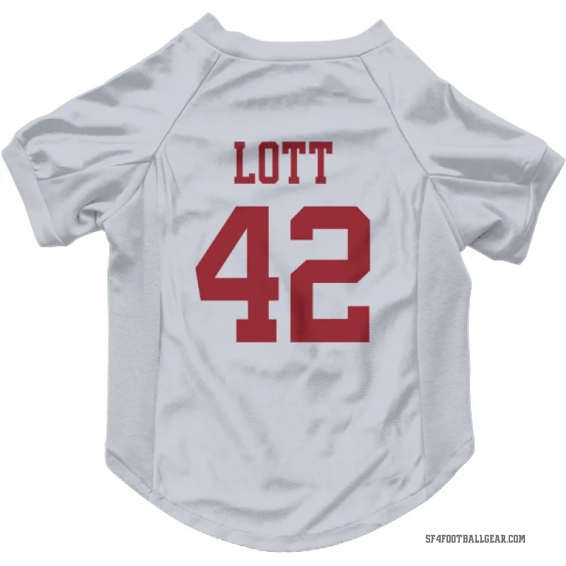 Ronnie Lott  White San Francisco 49ers  Cat & Dog Pet Jersey
