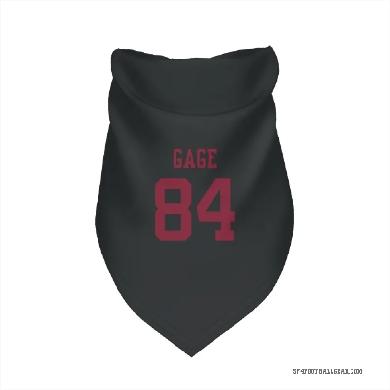 Russell Gage  Black San Francisco 49ers  Cat & Dog Pet Bandana