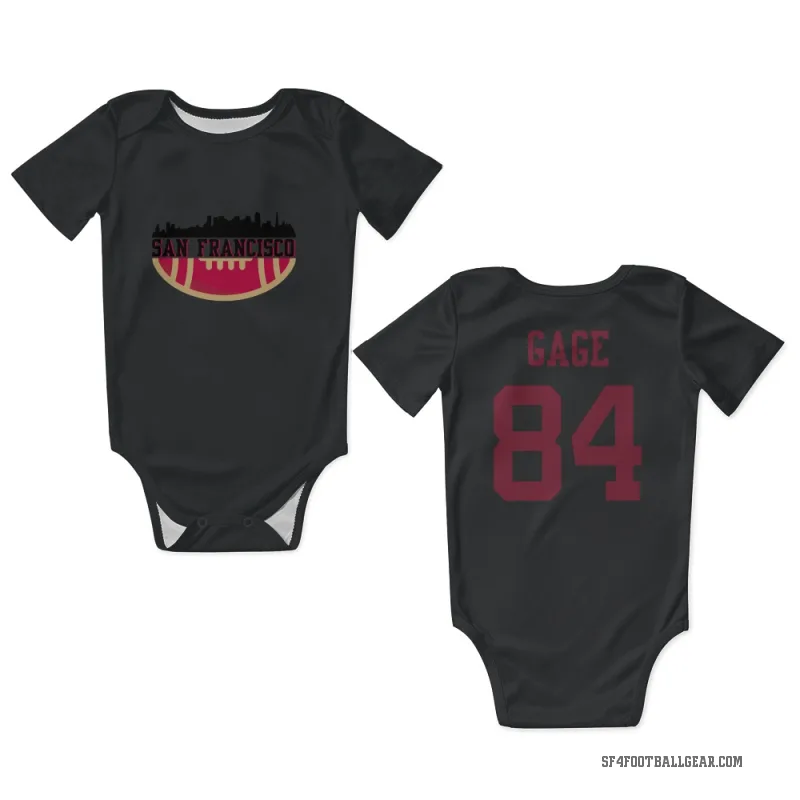 Russell Gage  Black San Francisco 49ers  Newborn & Infant Bodysuit
