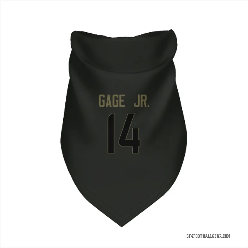 Russell Gage Jr.  Black San Francisco 49ers  Service Cat & Dog Pet Bandana