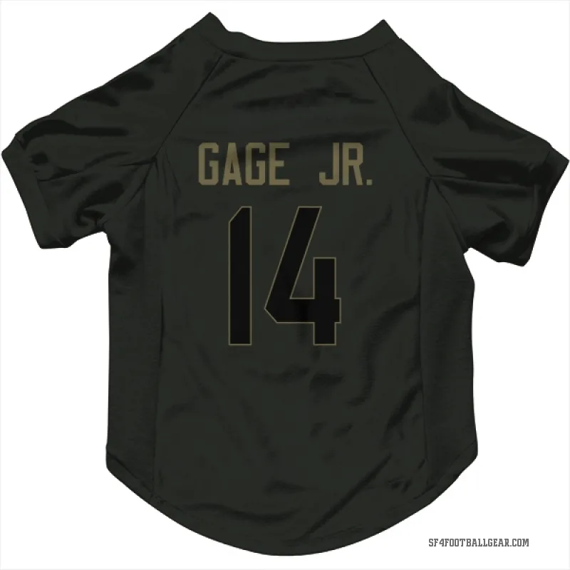 Russell Gage Jr.  Black San Francisco 49ers  Service Cat & Dog Pet Jersey