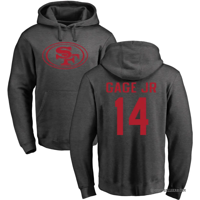 Russell Gage Jr. Men's San Francisco 49ers Pro Line by Branded Ash One Color Pullover Hoodie