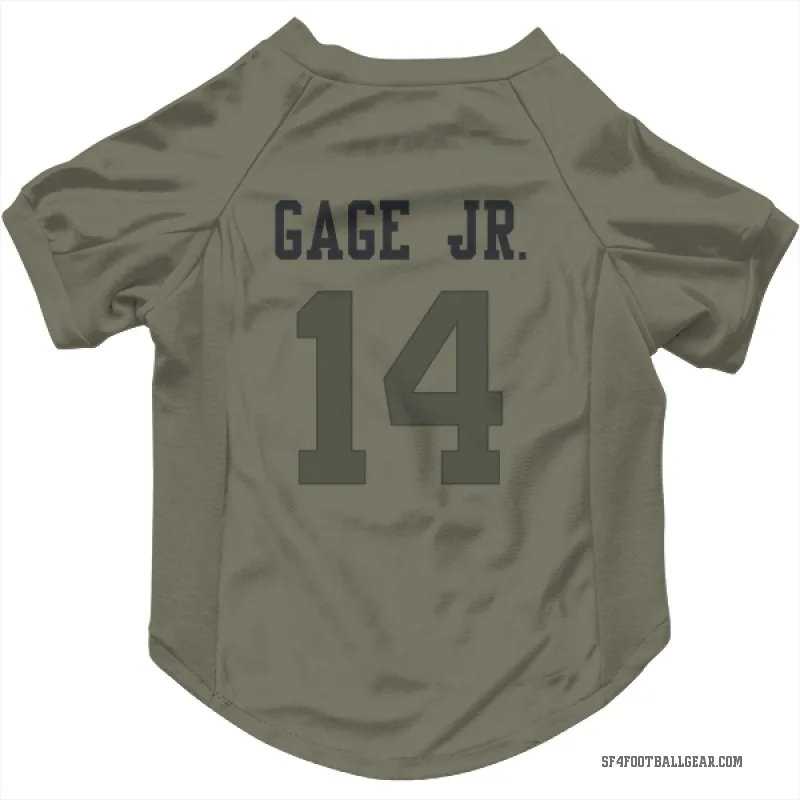 Russell Gage Jr.  Olive San Francisco 49ers  Cat & Dog Pet Jersey