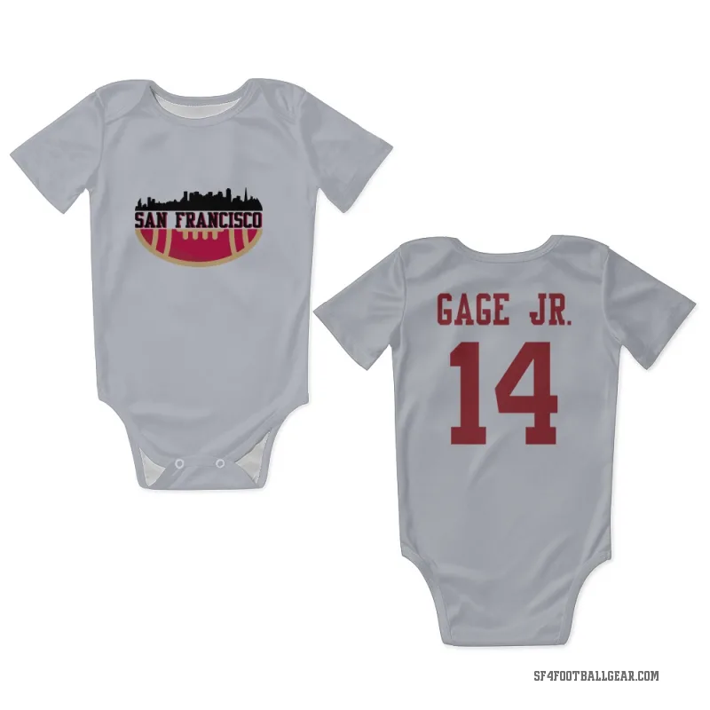 Russell Gage Jr.  White San Francisco 49ers  Newborn & Infant Bodysuit