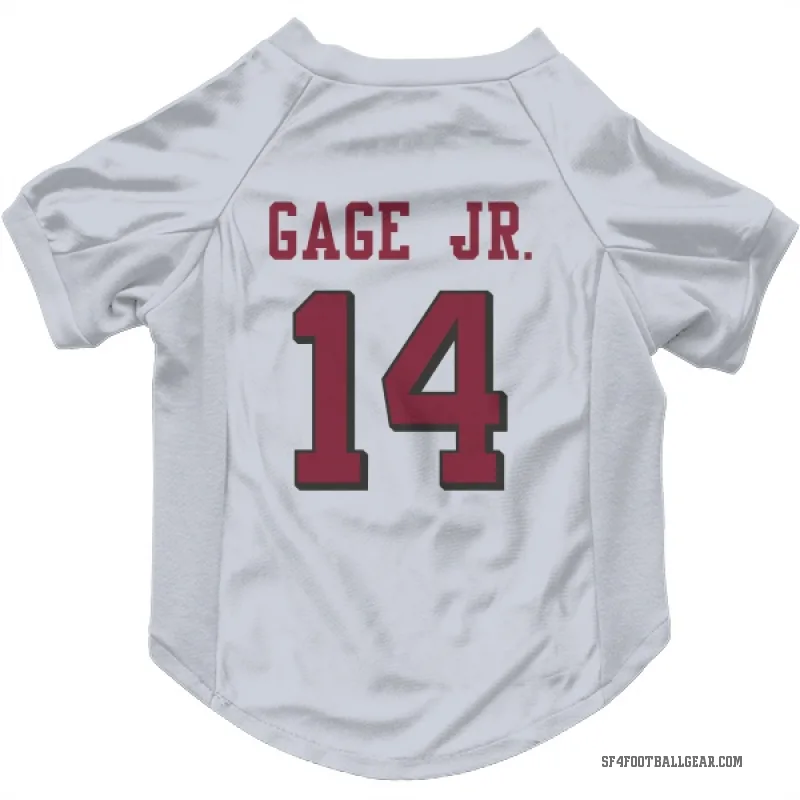Russell Gage Jr.  White San Francisco 49ers  Rush Cat & Dog Pet Jersey