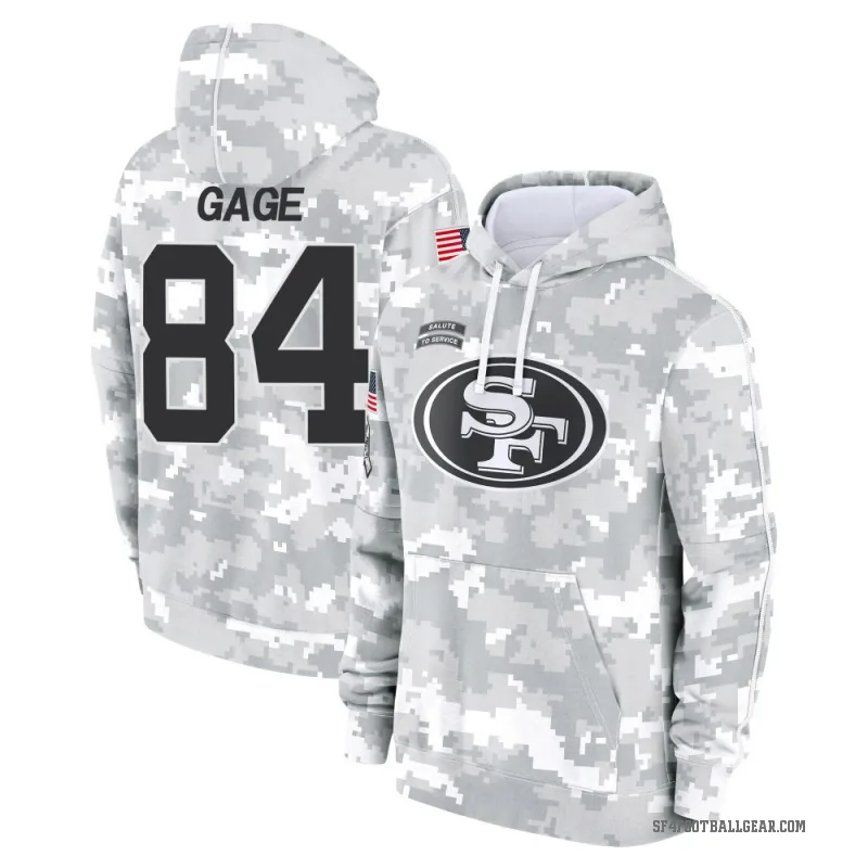 Russell Gage Men's Camo San Francisco 49ers Arctic 2024 Salute to Service Club Fleece Pullover Hoodie