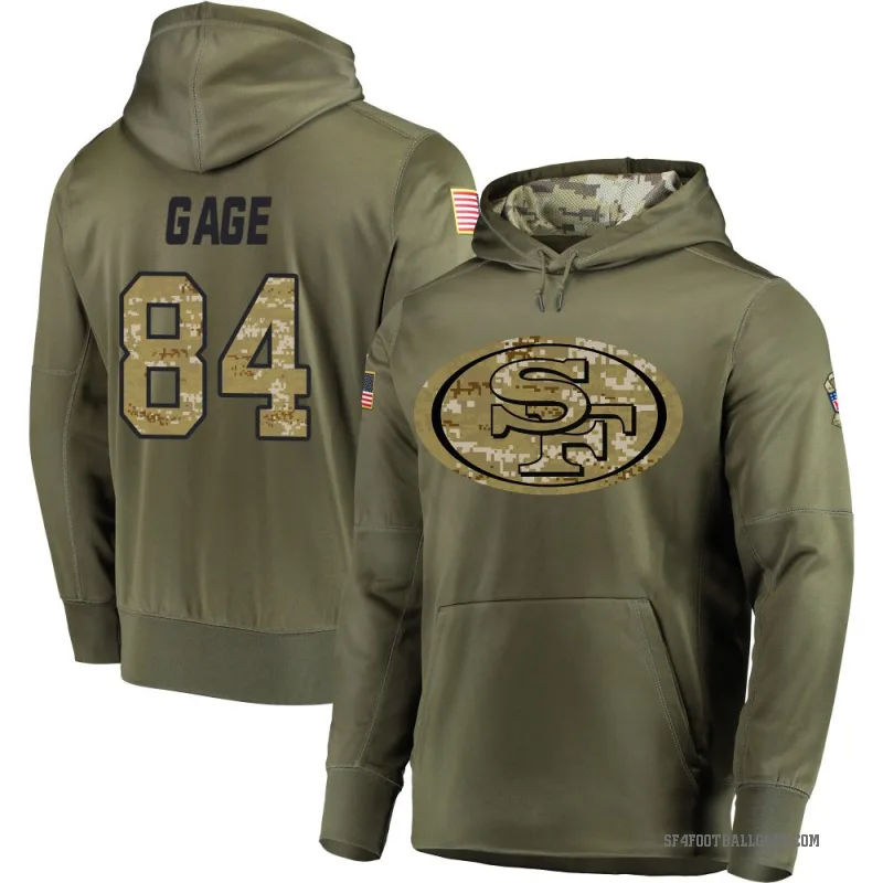 Russell Gage Men's Olive San Francisco 49ers Salute to Service Pullover Hoodie