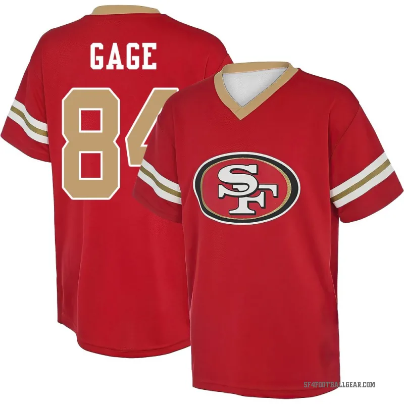Russell Gage Men's Red San Francisco 49ers Game Day V-Neck T-Shirt