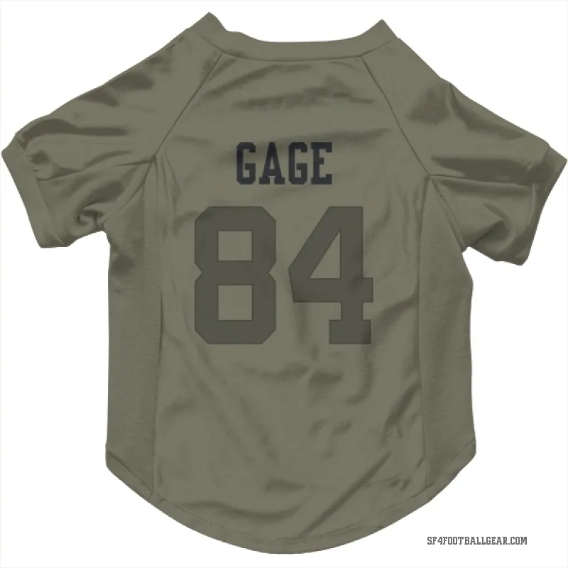 Russell Gage  Olive San Francisco 49ers  Cat & Dog Pet Jersey