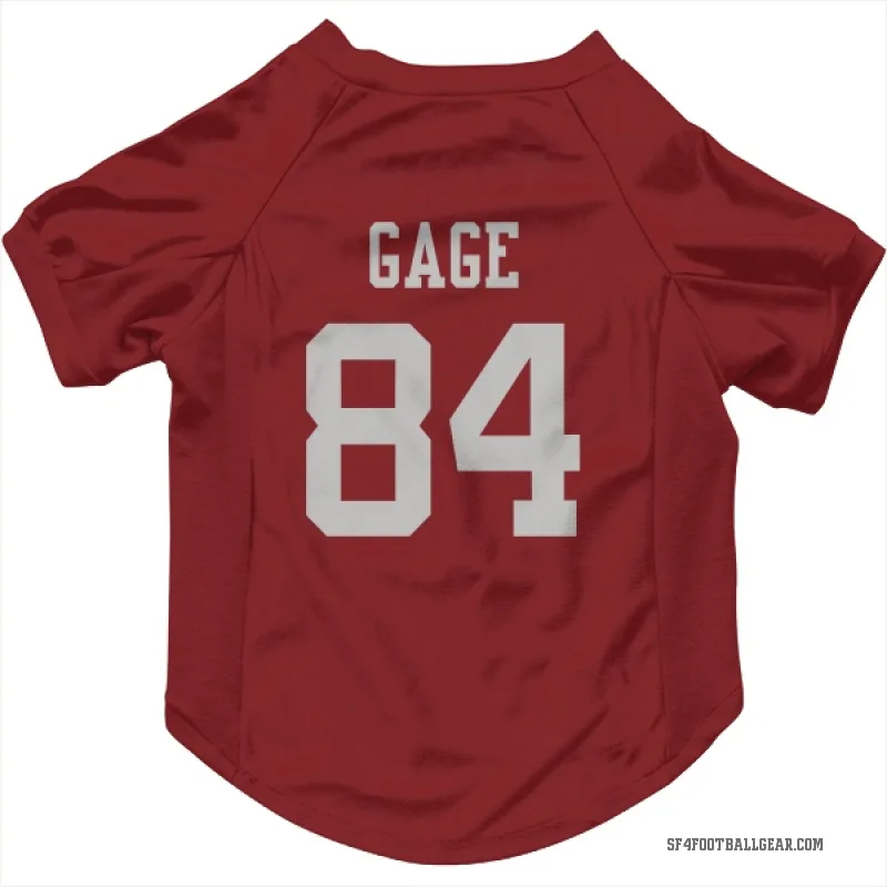 Russell Gage  Scarlet San Francisco 49ers  Cat & Dog Pet Jersey