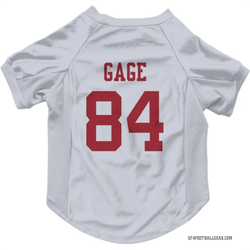 Russell Gage  White San Francisco 49ers  Cat & Dog Pet Jersey
